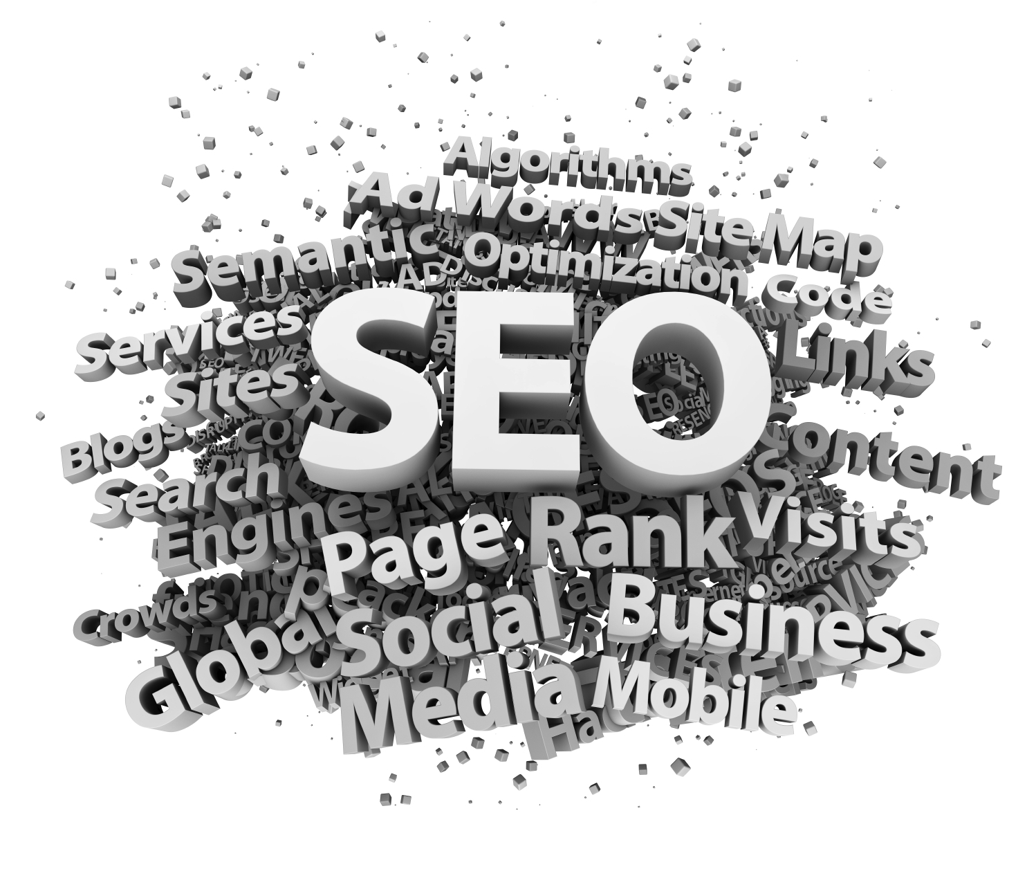 3d word cloud seo optimization